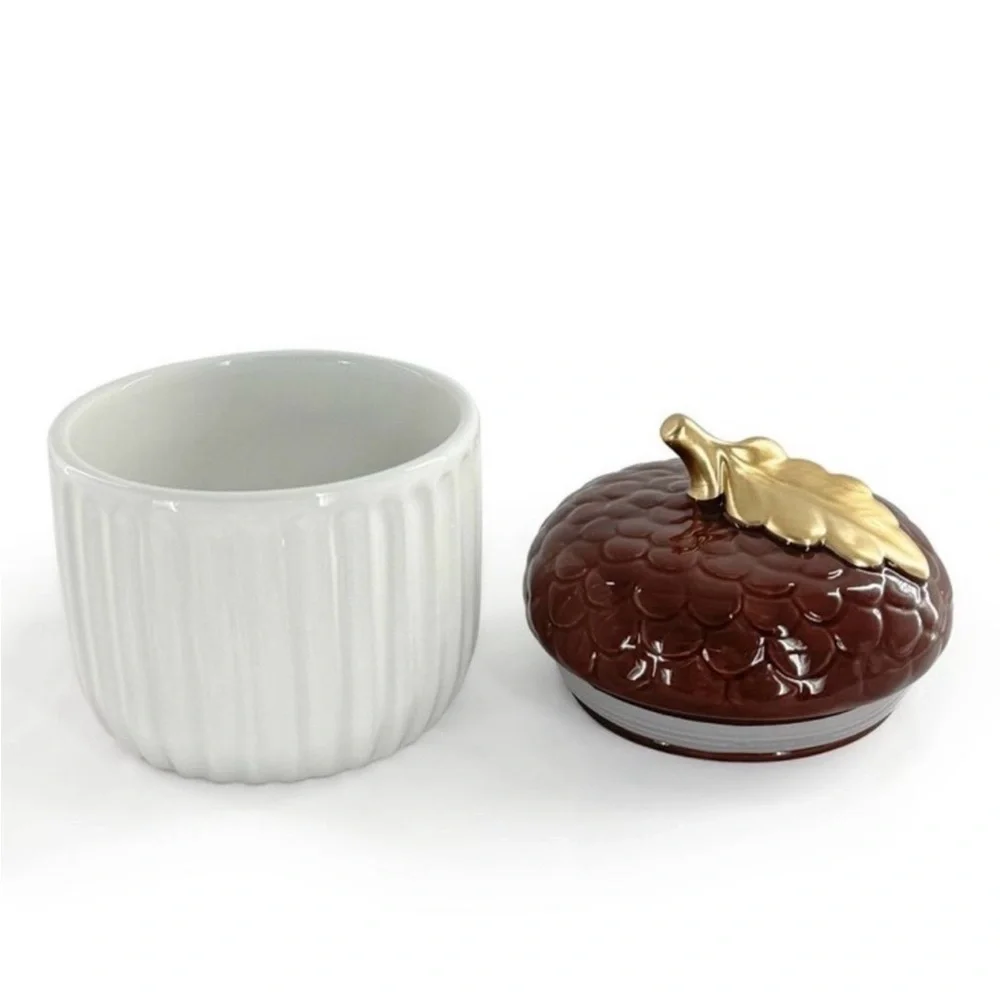 NEW Target Bullseye Playground Fall 2025 Ceramic Canister Acorn shaped w/ Lid